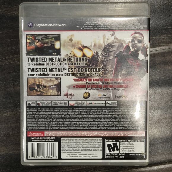 Twisted Metal Limited Edition - Sony PlayStation 3 PS3 Complete CIB - Picture 2 of 4